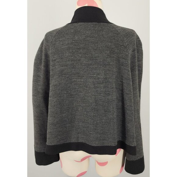 Women's Lemmie for Nina Leonard Half Swing Jacket Small Sweater Romania Mock - Picture 2 of 5